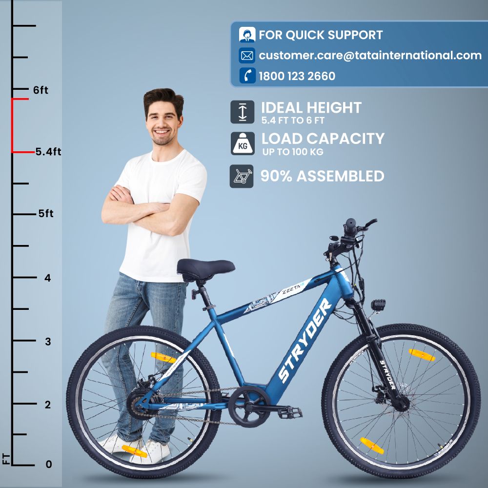 Zeeta Max TATA Electric Cycle - blue