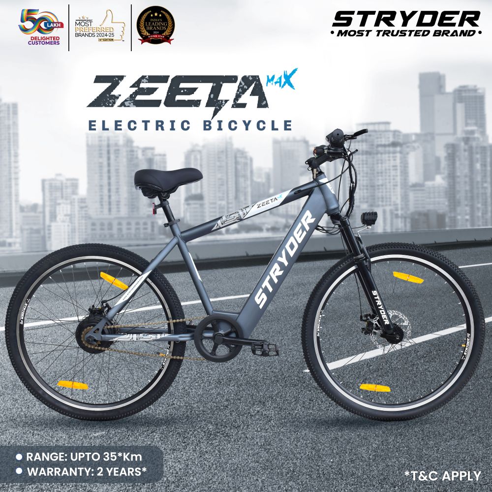 Zeeta Max TATA Electric Cycle - grey