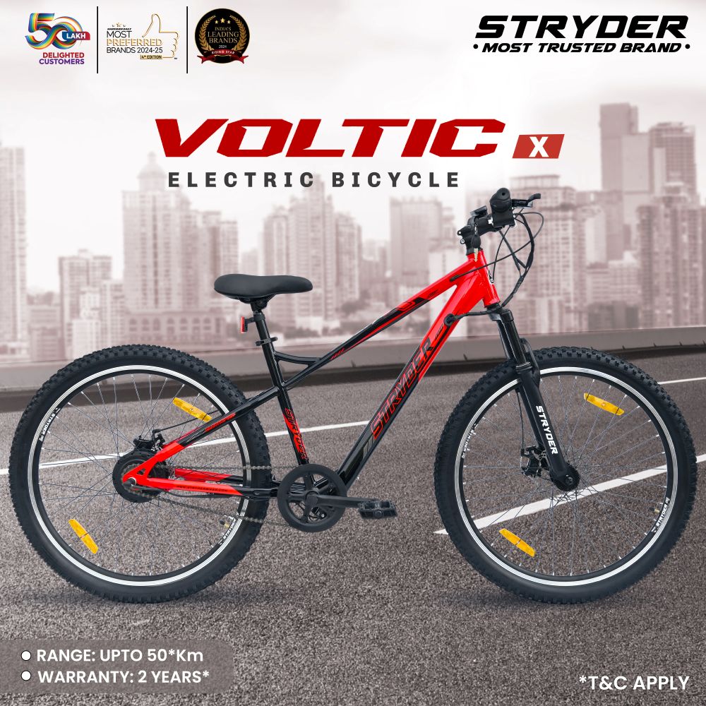 Voltic X Electric Bicycle - red