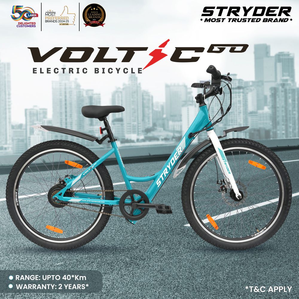 tata stryder voltic go ebike - teal