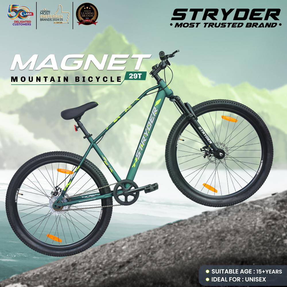 29 Inch Military Green Magnet Mountain Bike - military green