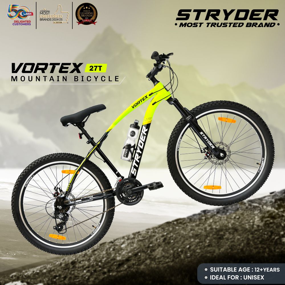 Vortex 21 Speed MTB Bike - black/green