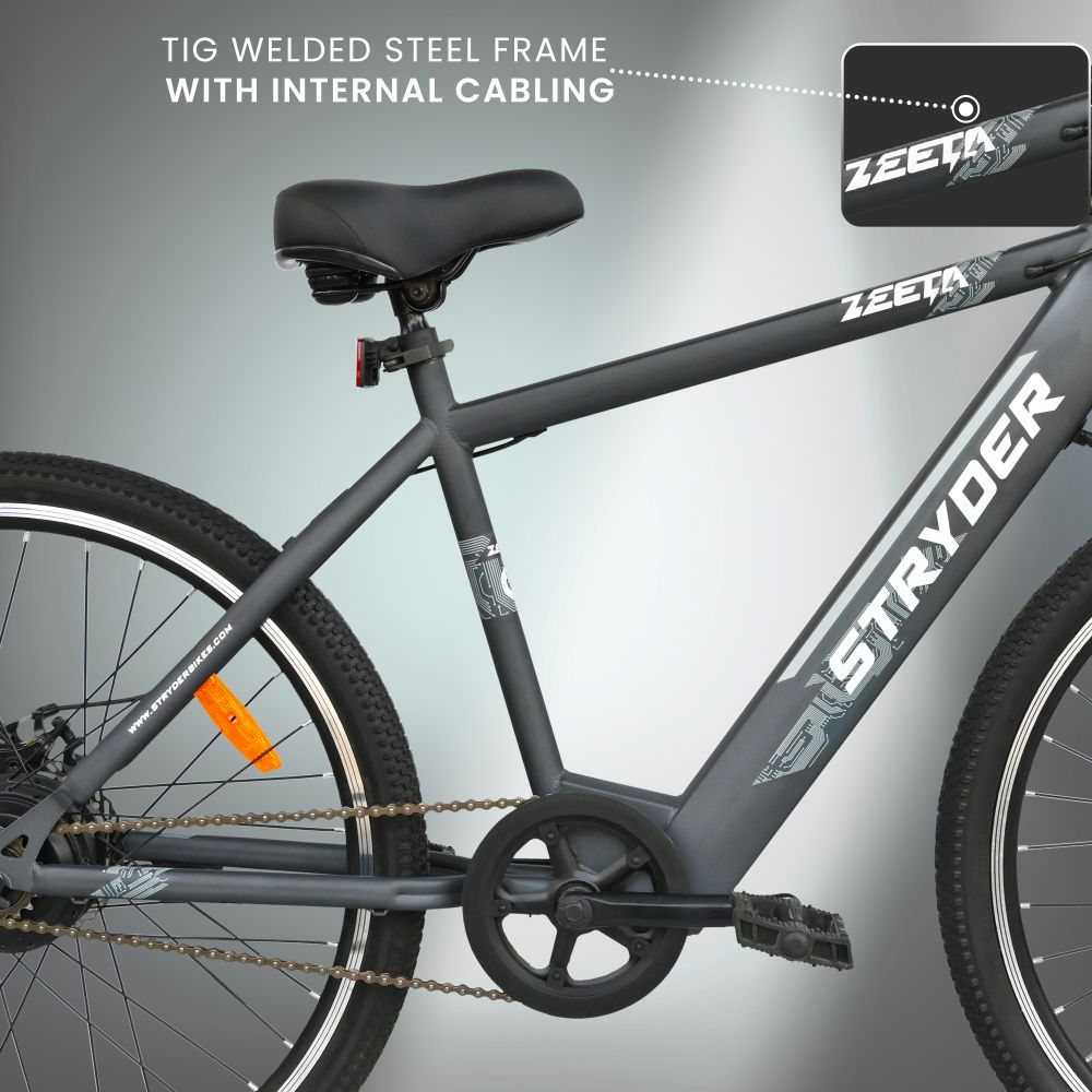 27.5 Inch TATA Zeeta Electric Bicycle - grey