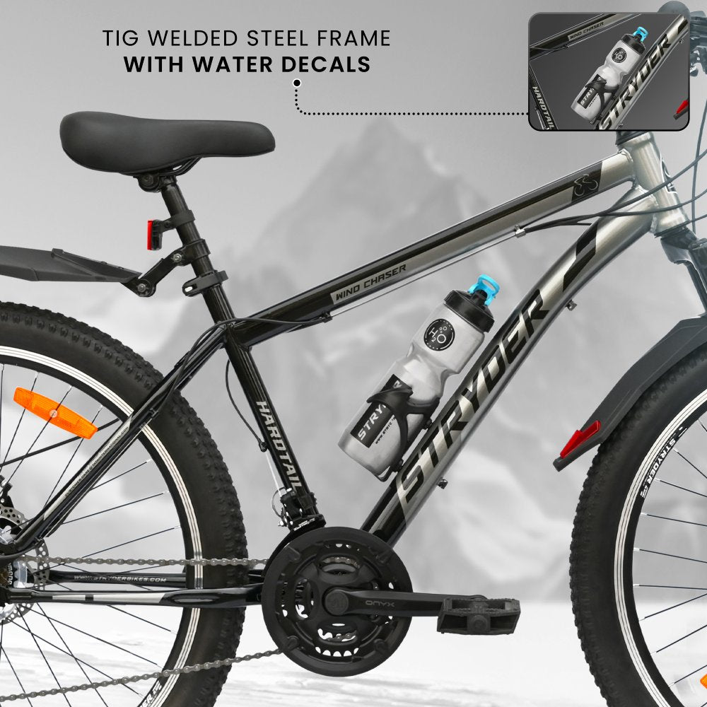 26 WIND CHASER 21 speed - black/grey