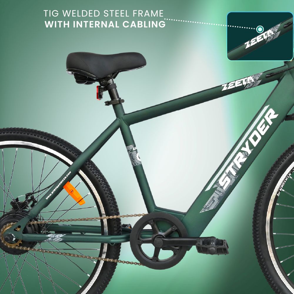 27.5 Inch TATA Zeeta Electric Bicycle - forest green