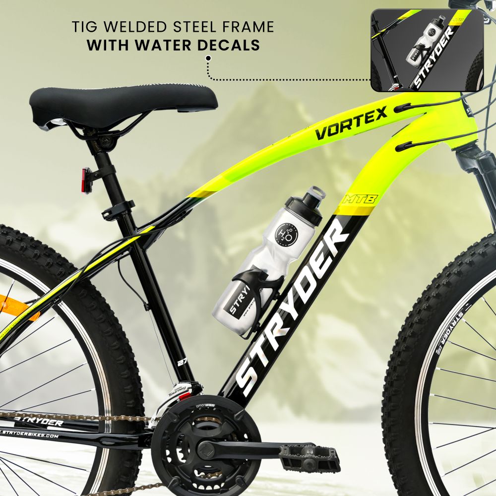 Vortex 21 Speed MTB Bike - black/green