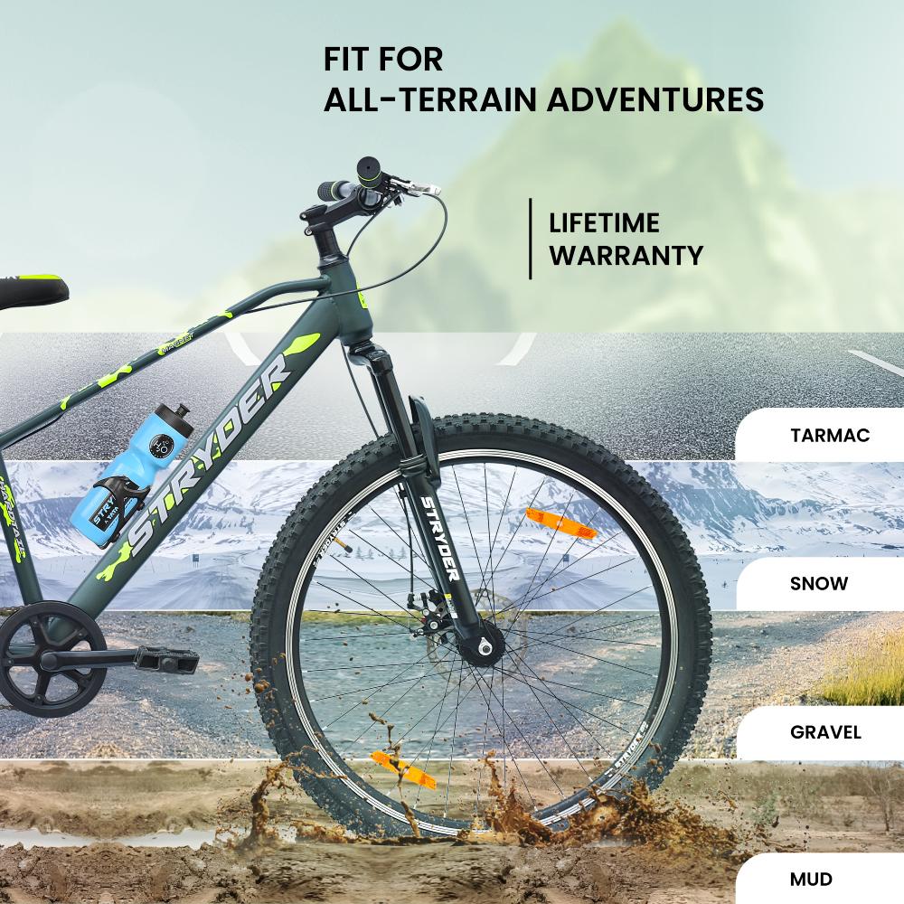 27.5T Single Speed Magnet Mountain Bike - military green