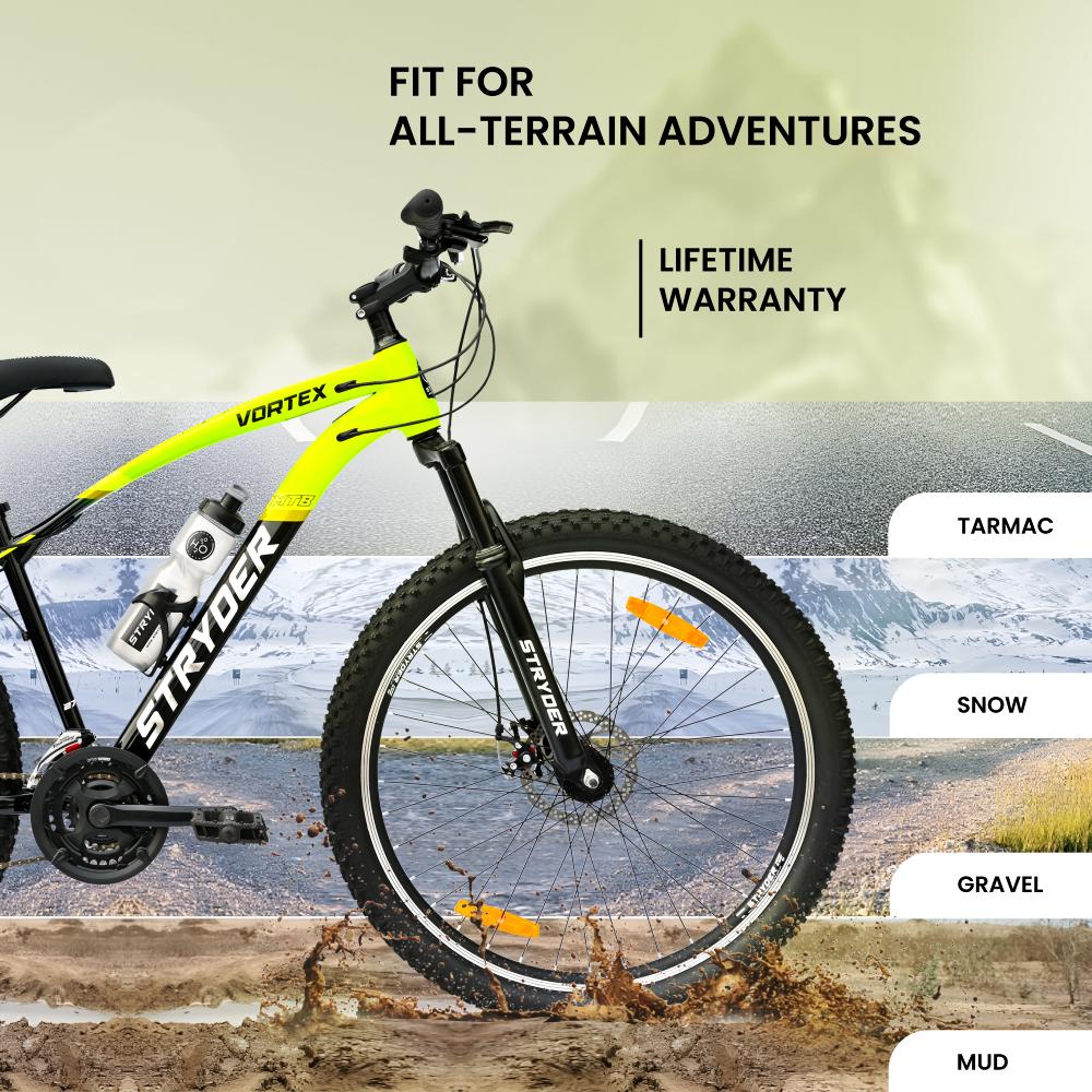 Vortex 21 Speed MTB Bike - black/green