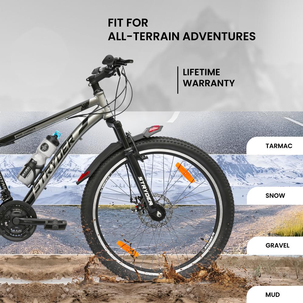 26 WIND CHASER 21 speed - black/grey