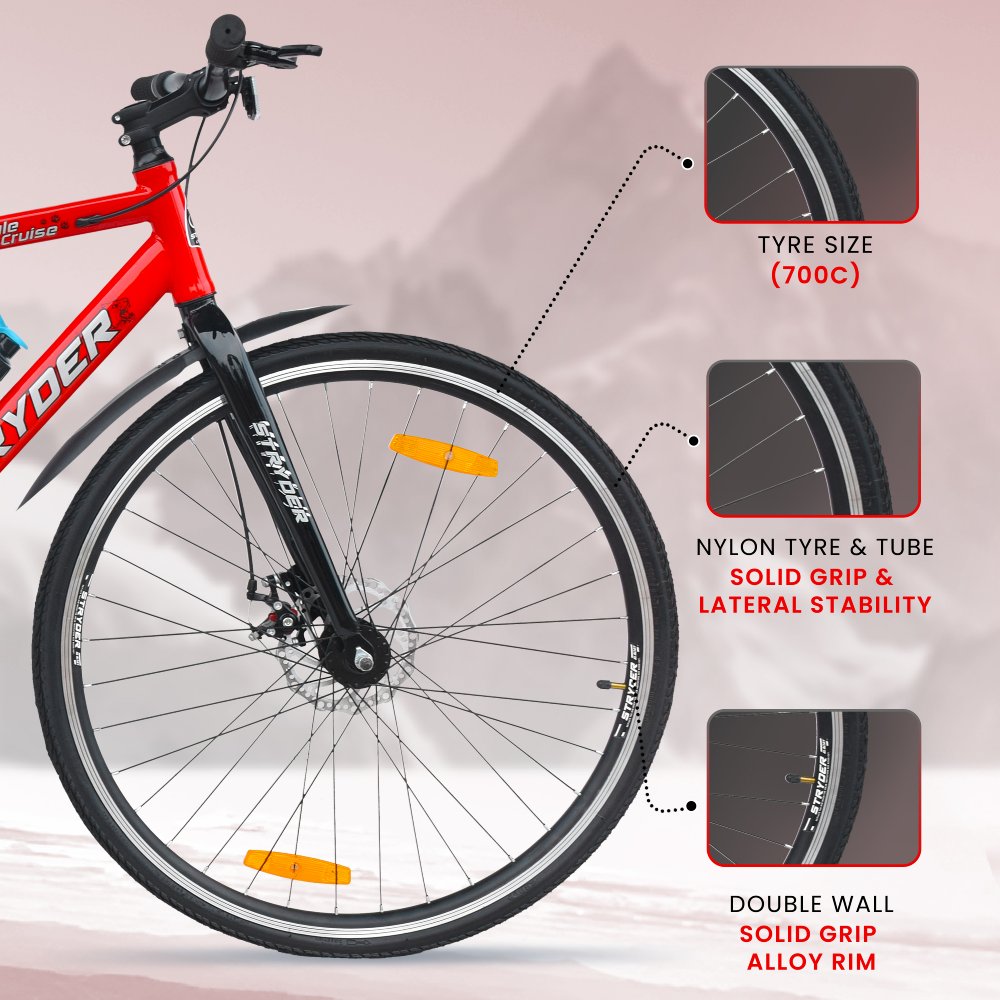 tata jungle cruise 700c - red