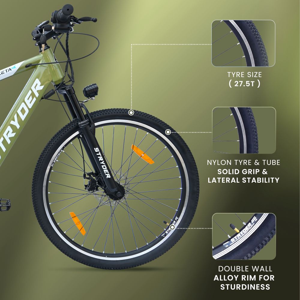 Zeeta Max TATA Electric Cycle 5 - sage green