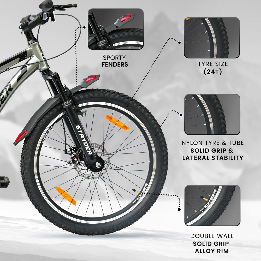 Wind Chaser MTB Bike - grey/black