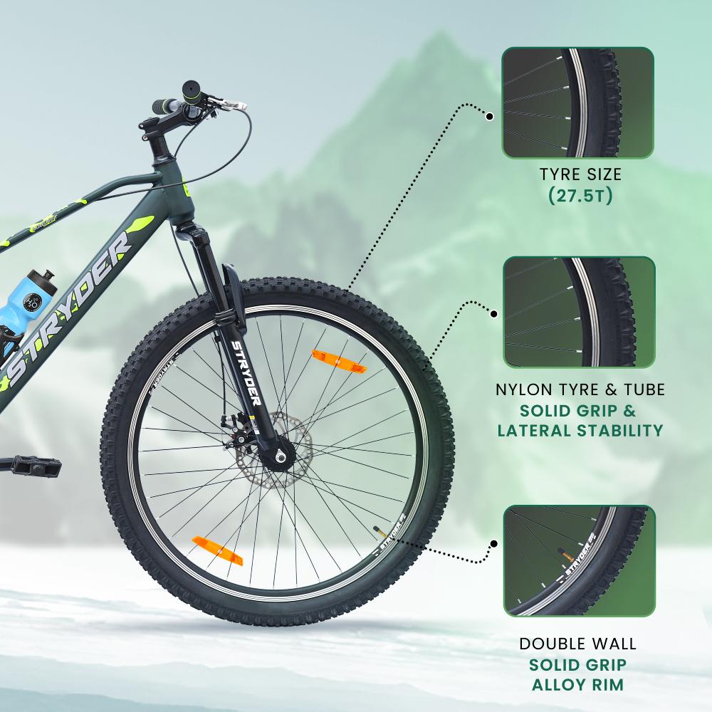 27.5T Single Speed Magnet Mountain Bike - military green