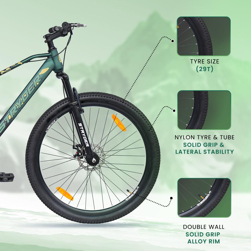 29 Inch Military Green Magnet Mountain Bike - black military green