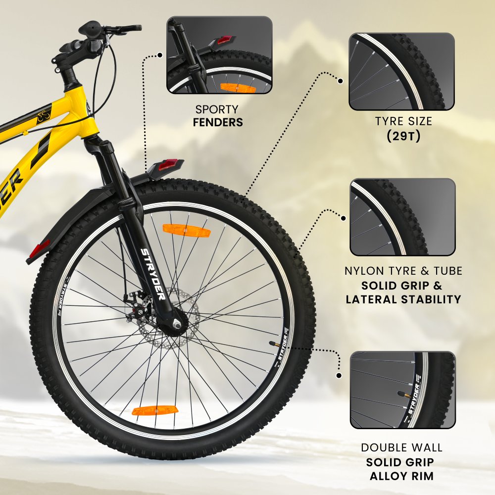 29T Wind Chaser MTB Bike - black/yellow