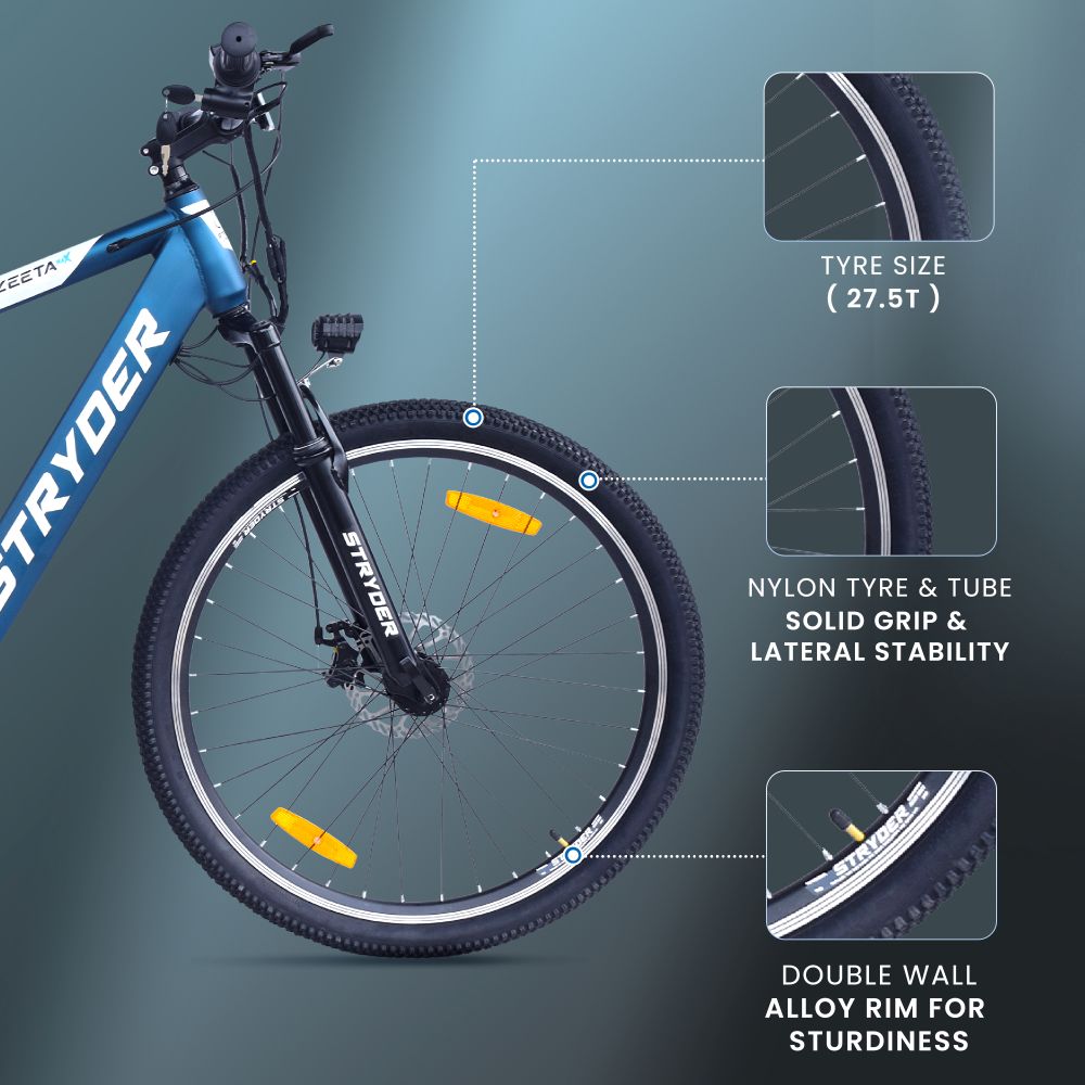 Zeeta Max TATA Electric Cycle - blue