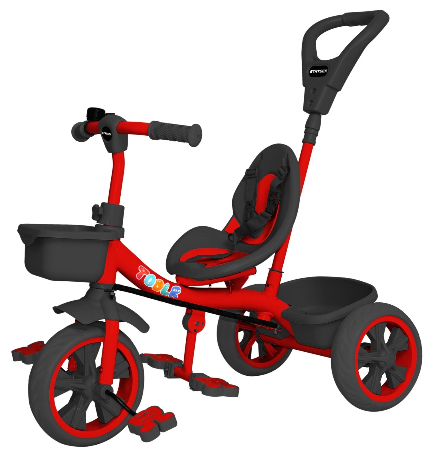 Todlr Tricycle Parental Control - Red