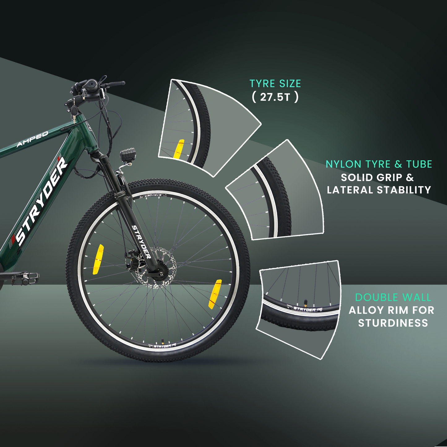 tata amped - forest green