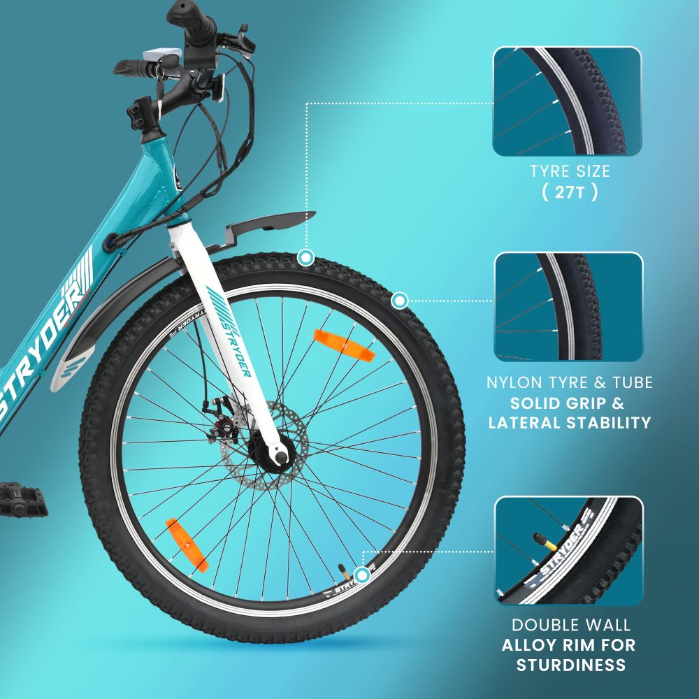 tata stryder voltic go ebike - teal