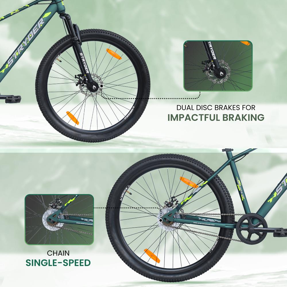29 Inch Military Green Magnet Mountain Bike - military green