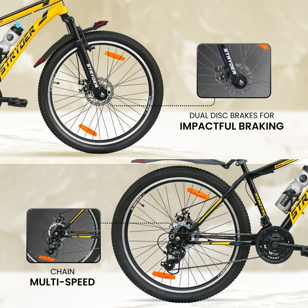 26 WIND CHASER 21 speed - black/yellow