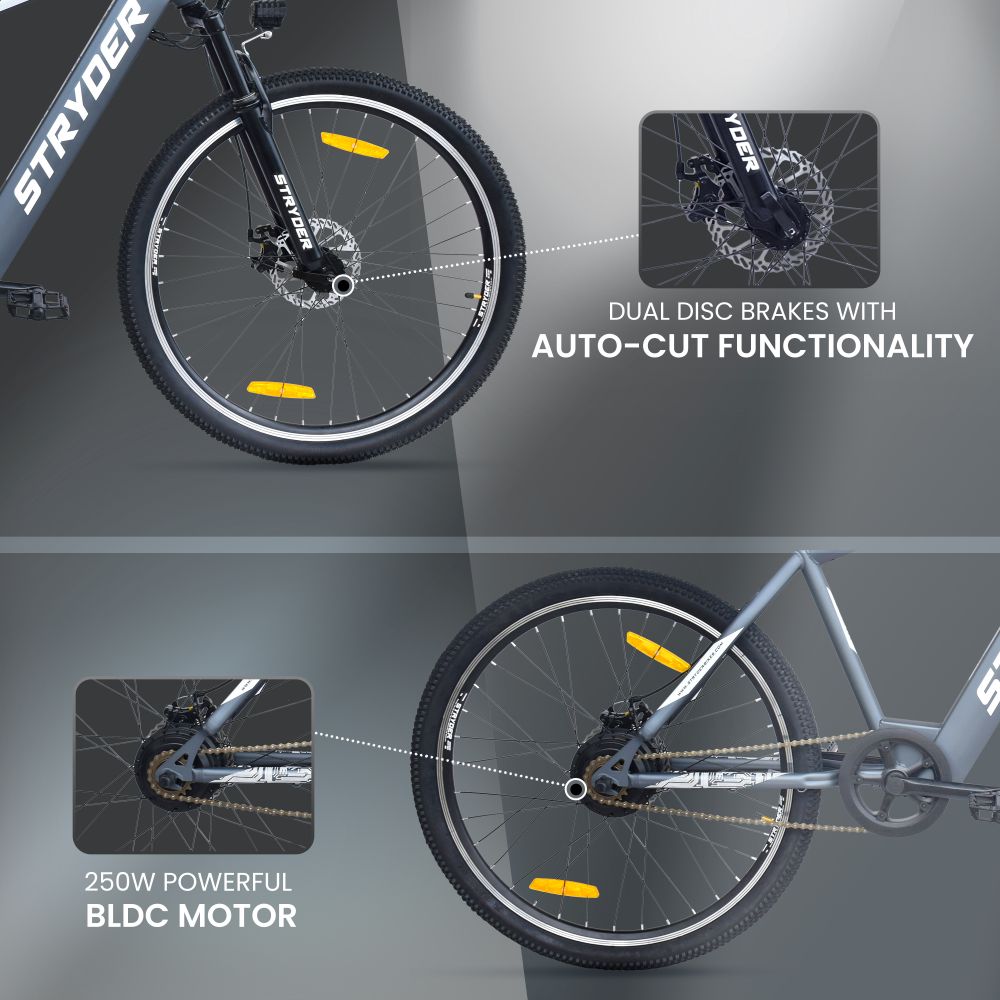 Zeeta Max TATA Electric Cycle - grey
