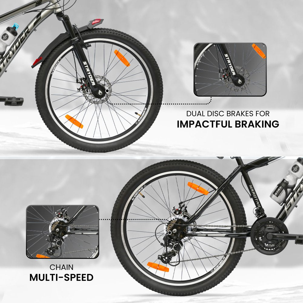 26 WIND CHASER 21 speed - black/grey