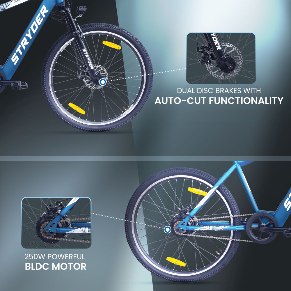 Zeeta Max TATA Electric Cycle - blue