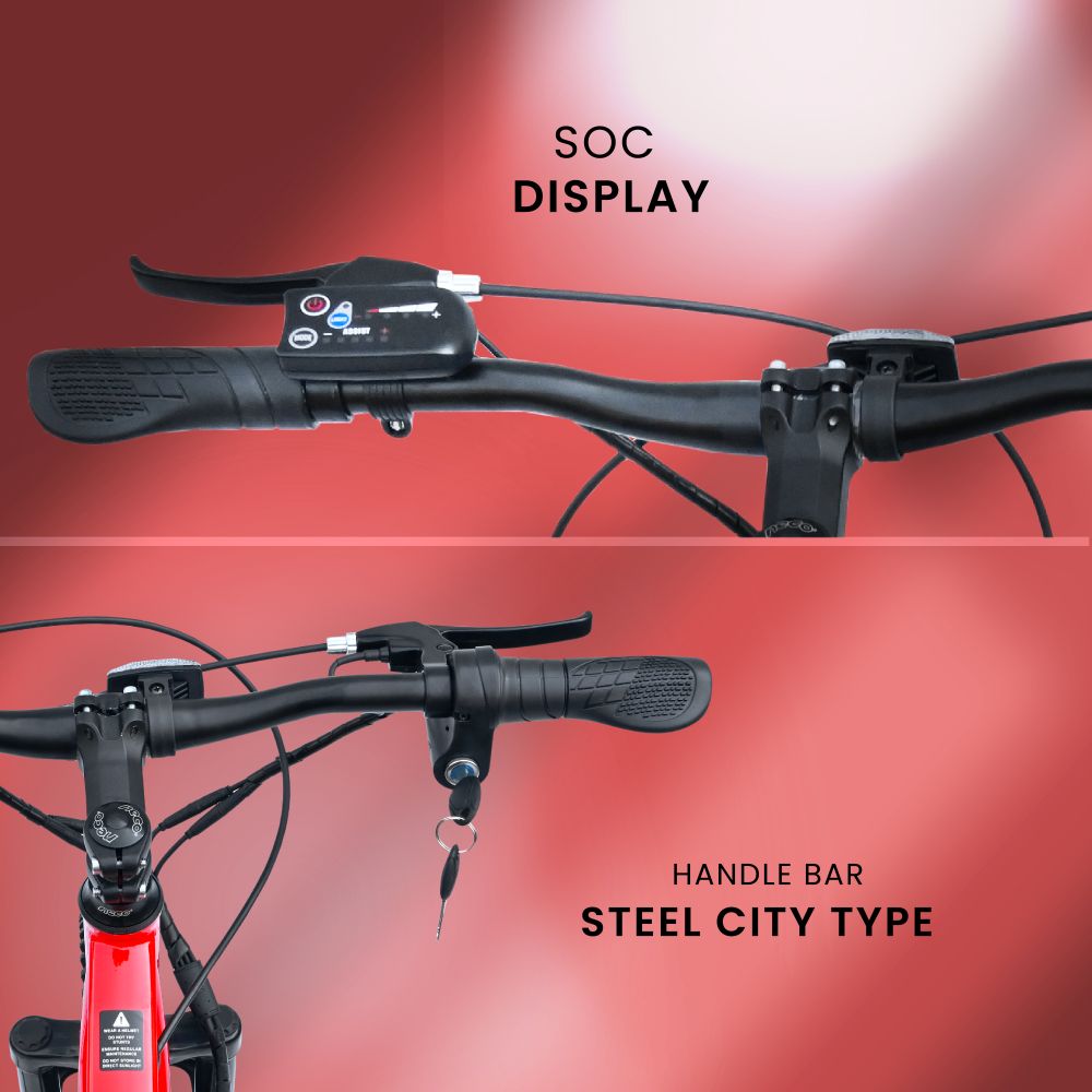 Voltic X Electric Bicycle - red