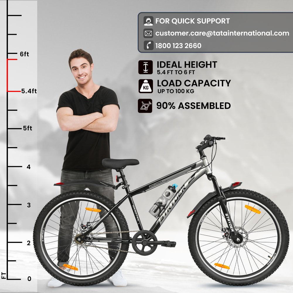 29T Black/Grey Wind Chaser MTB Bike - black/grey