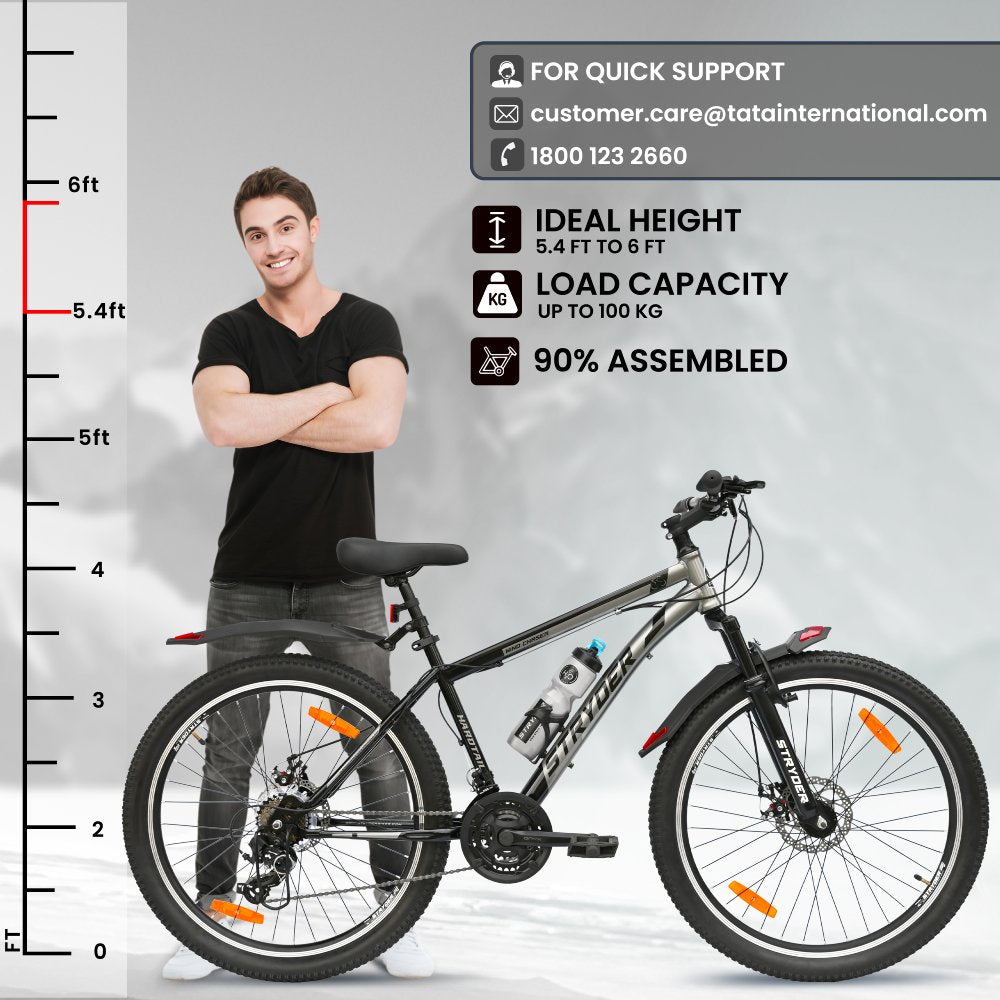 26 WIND CHASER 21 speed - black/grey