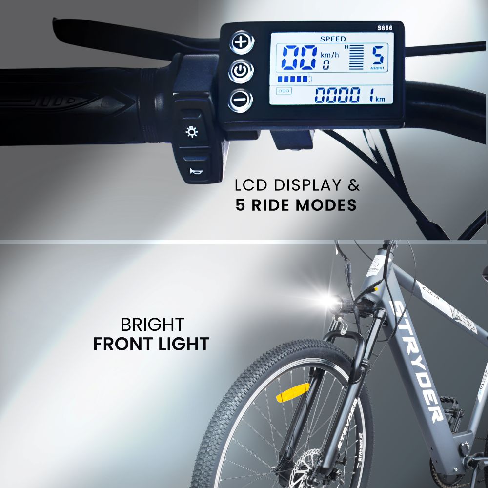 Zeeta Max TATA Electric Cycle - grey