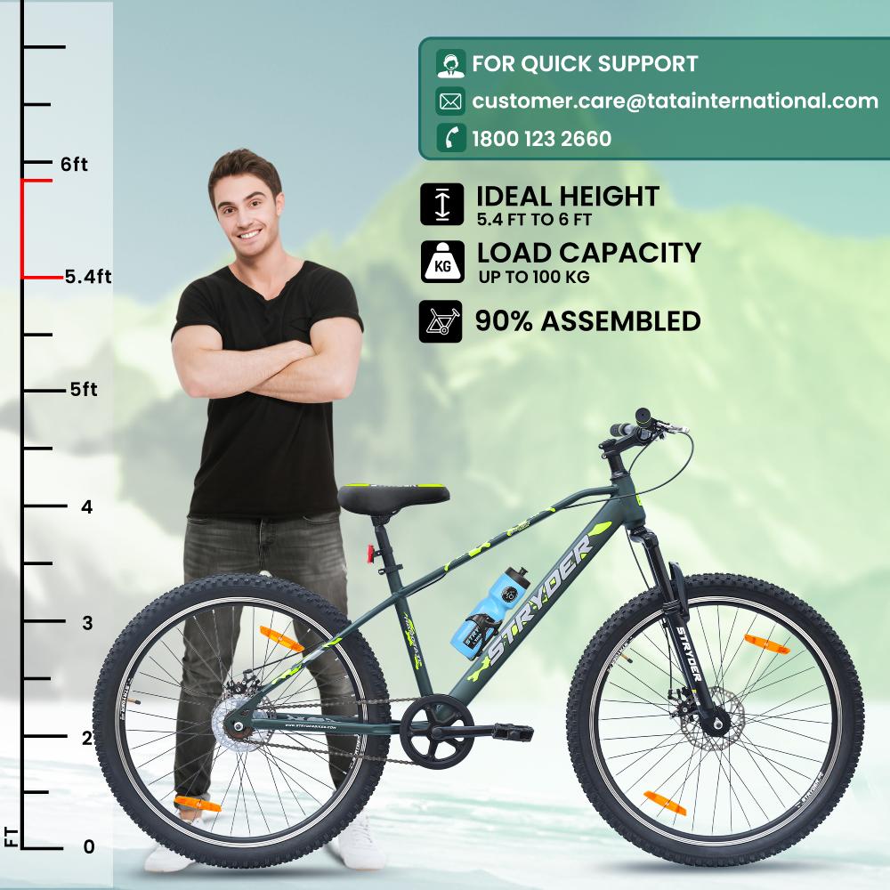 27.5T Single Speed Magnet Mountain Bike - military green