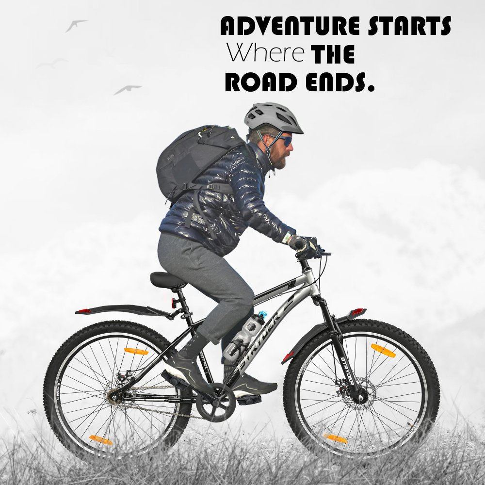 29T Black/Grey Wind Chaser MTB Bike - black/grey