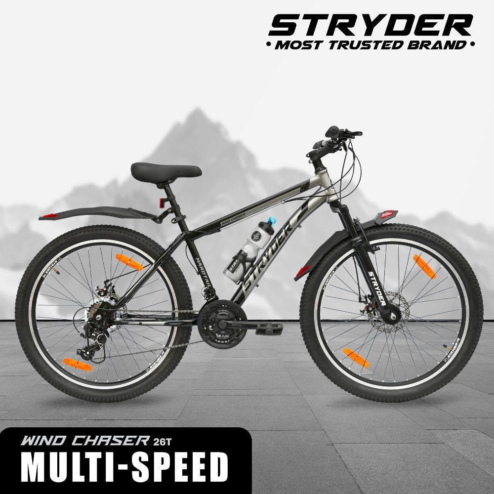 26 WIND CHASER 21 speed - black/grey