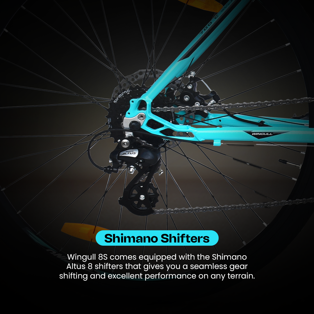 CONTINO 700C WINGULL 8 SPEED - cyan