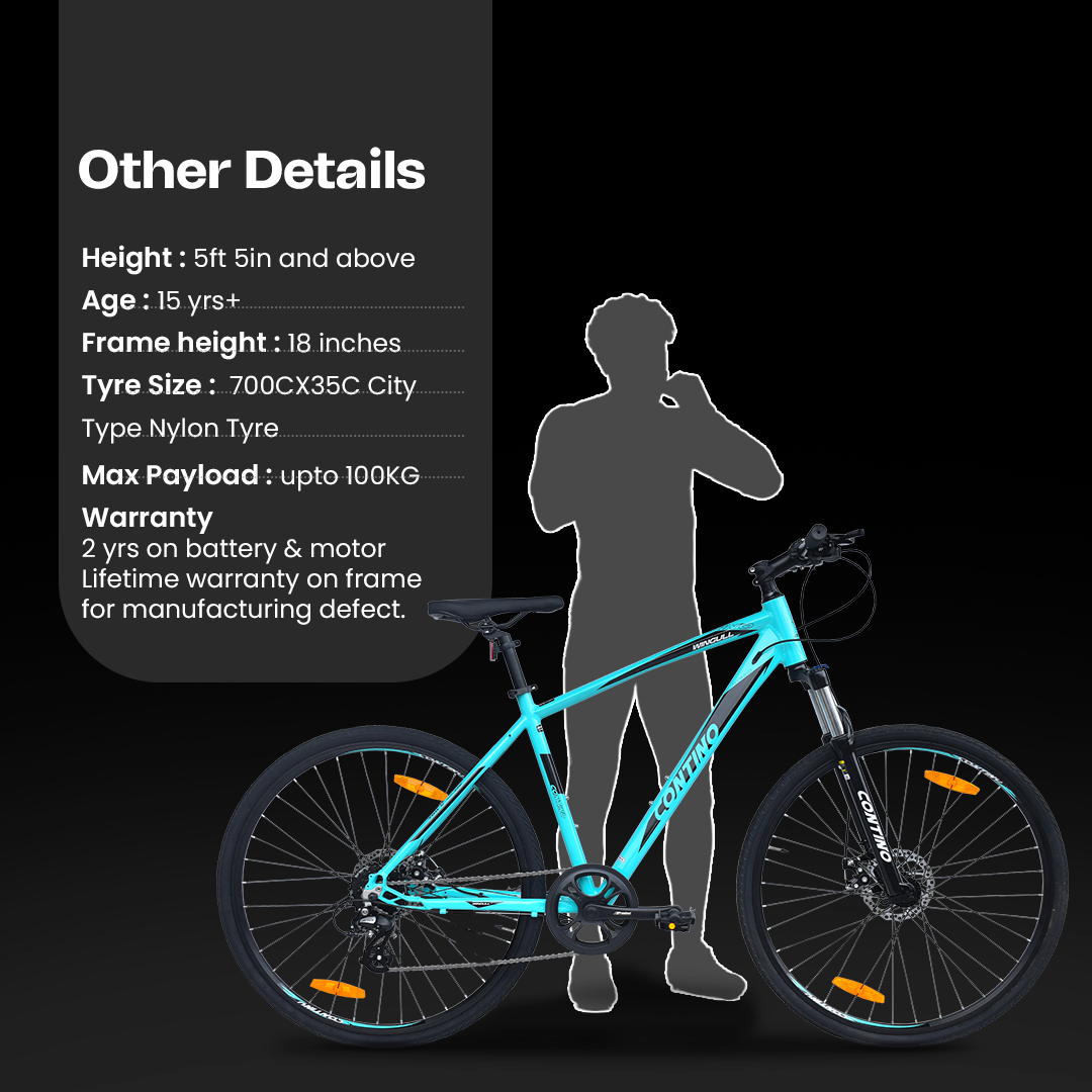 CONTINO 700C WINGULL 8 SPEED - cyan