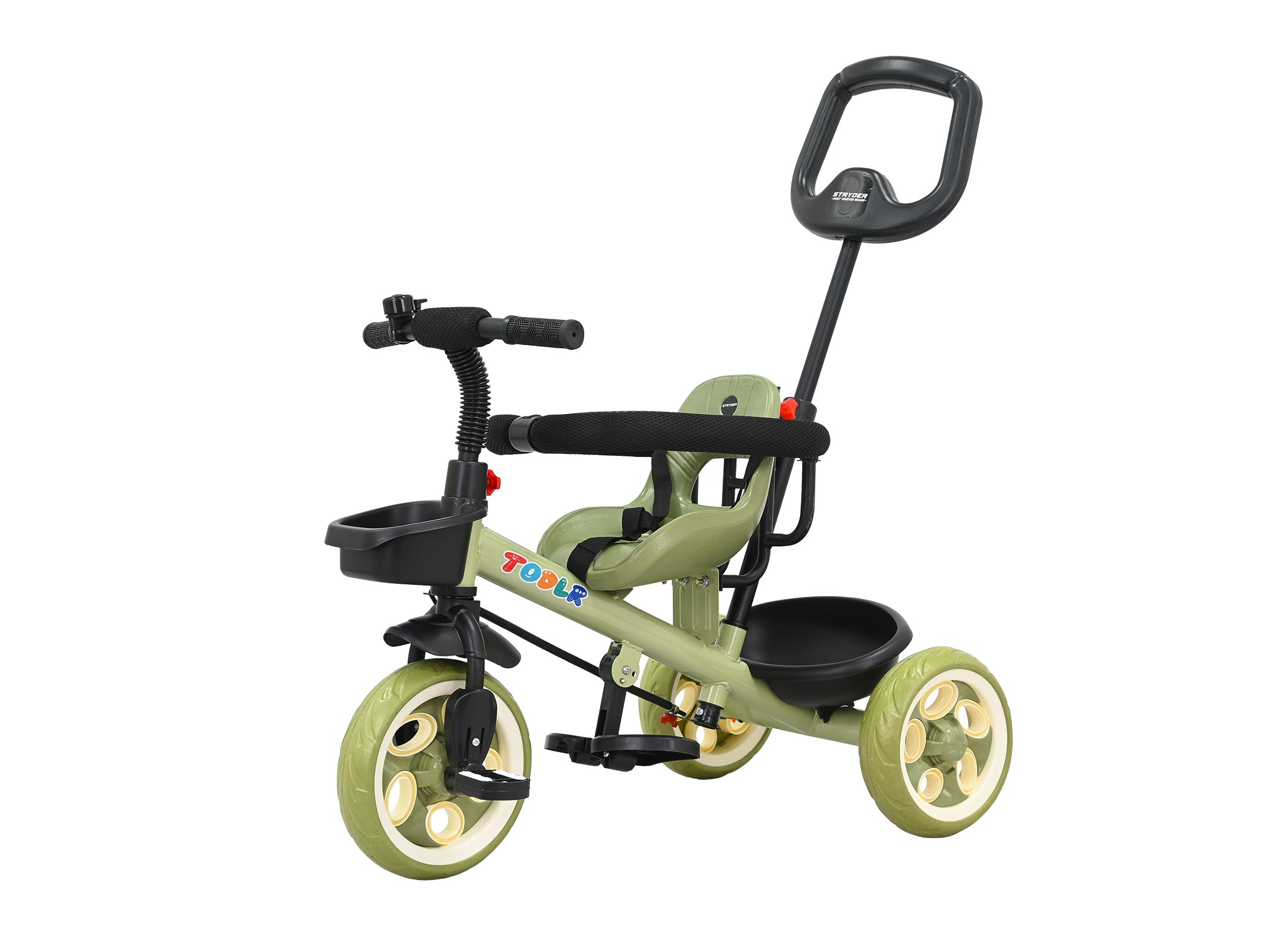 Nody Plus Tricycle With Parental Control & Harness - Green