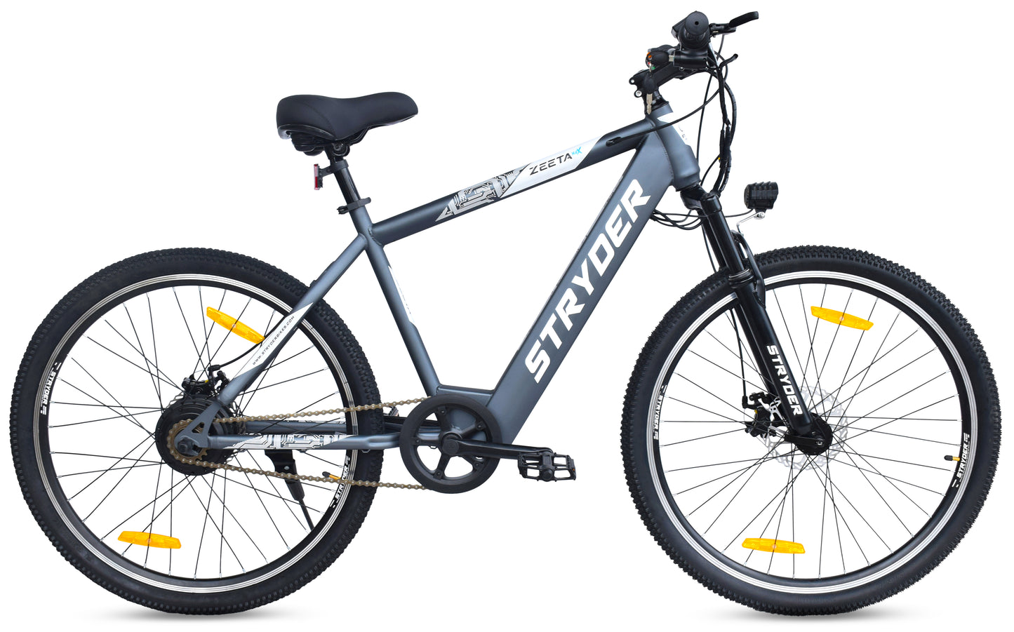 Zeeta Max Grey Electric Cycle - grey