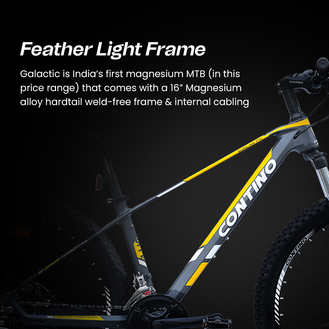 Contino Galactic With Light Frame MTB Bike - grey