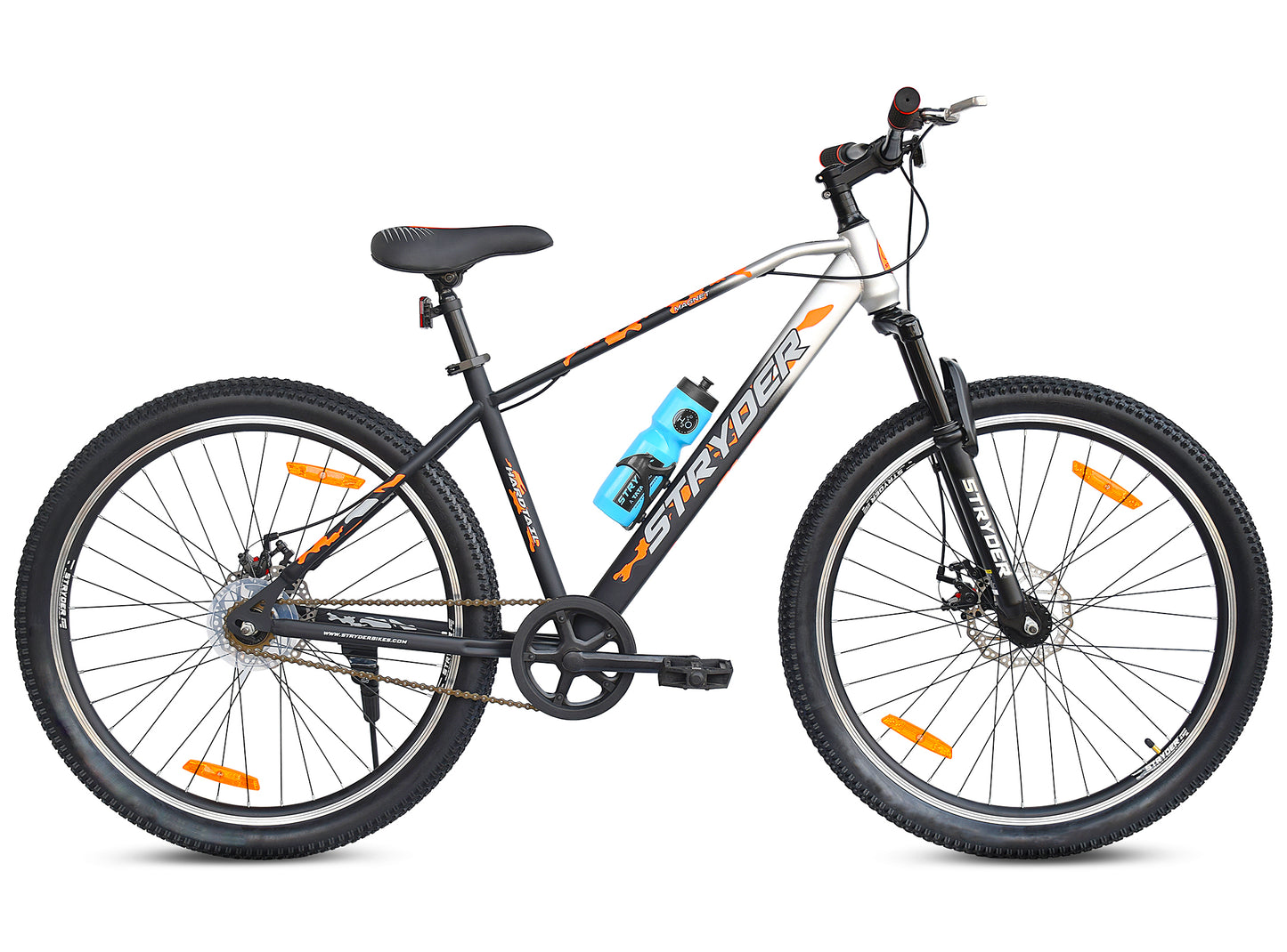 27.5T Magnet Single Speed Mountain Bike - matt black silver