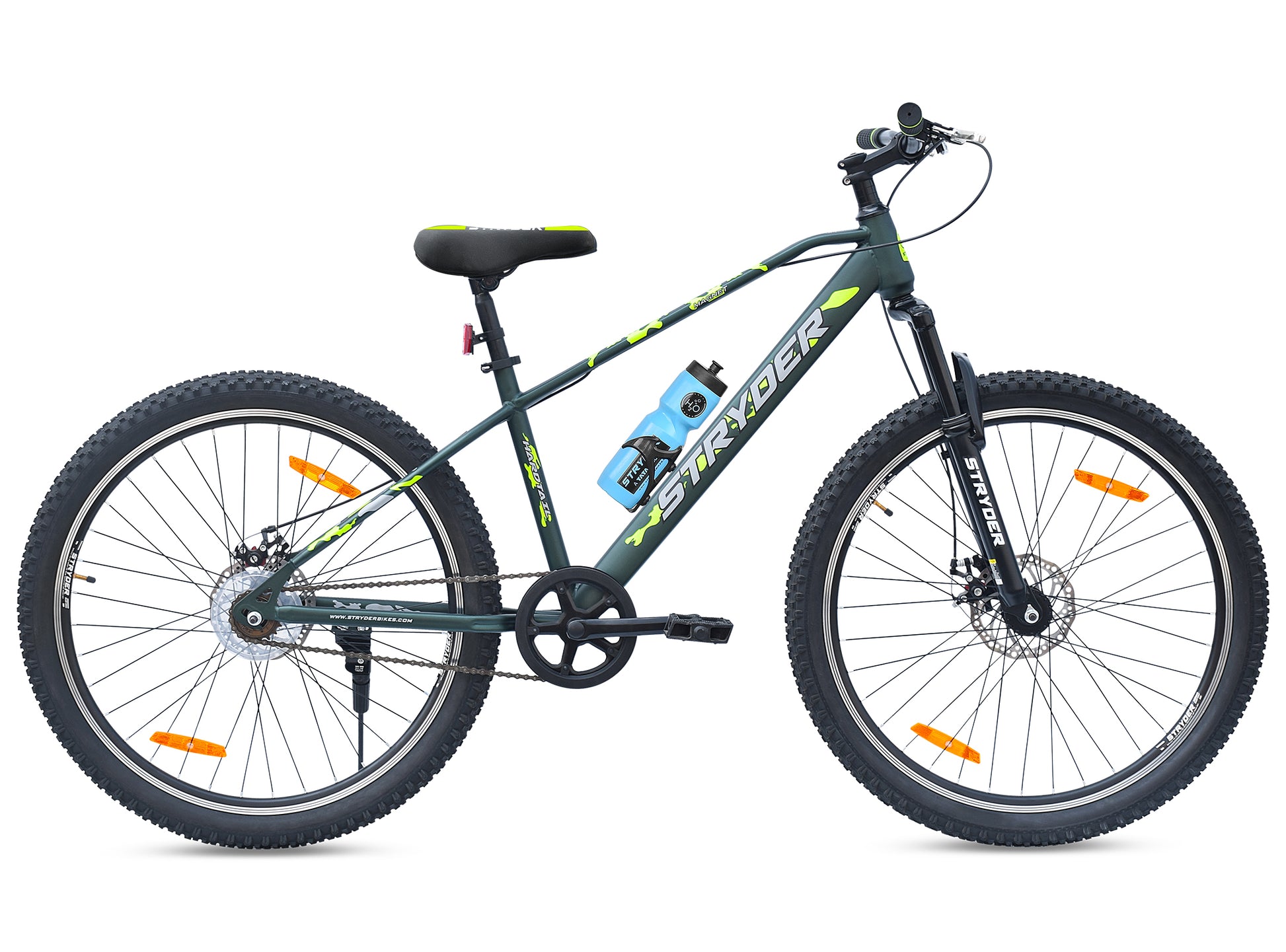 27.5T Single Speed Magnet Mountain Bike - military green