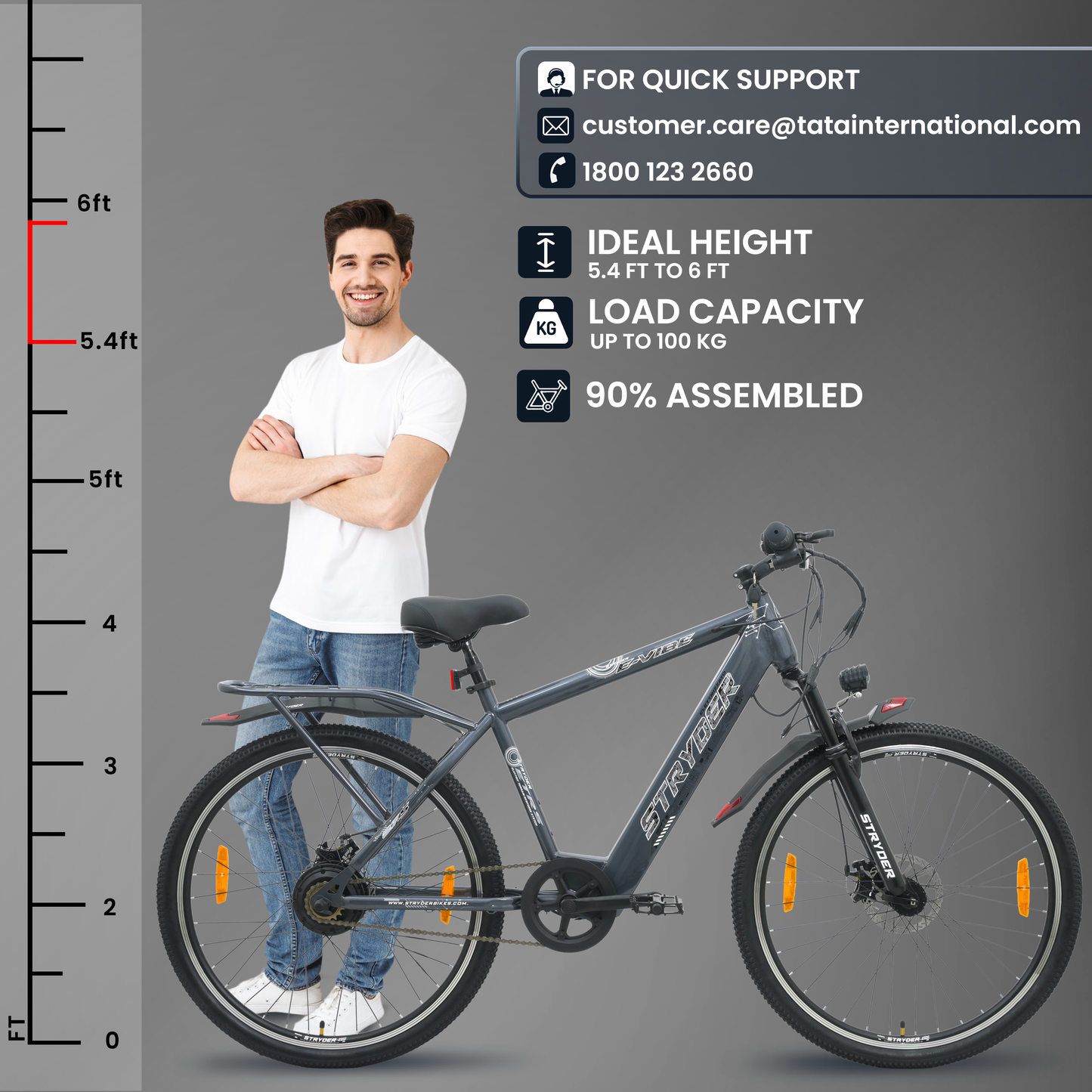 Electric MTB | TATA Stryder 27.5 E-Vibe IC