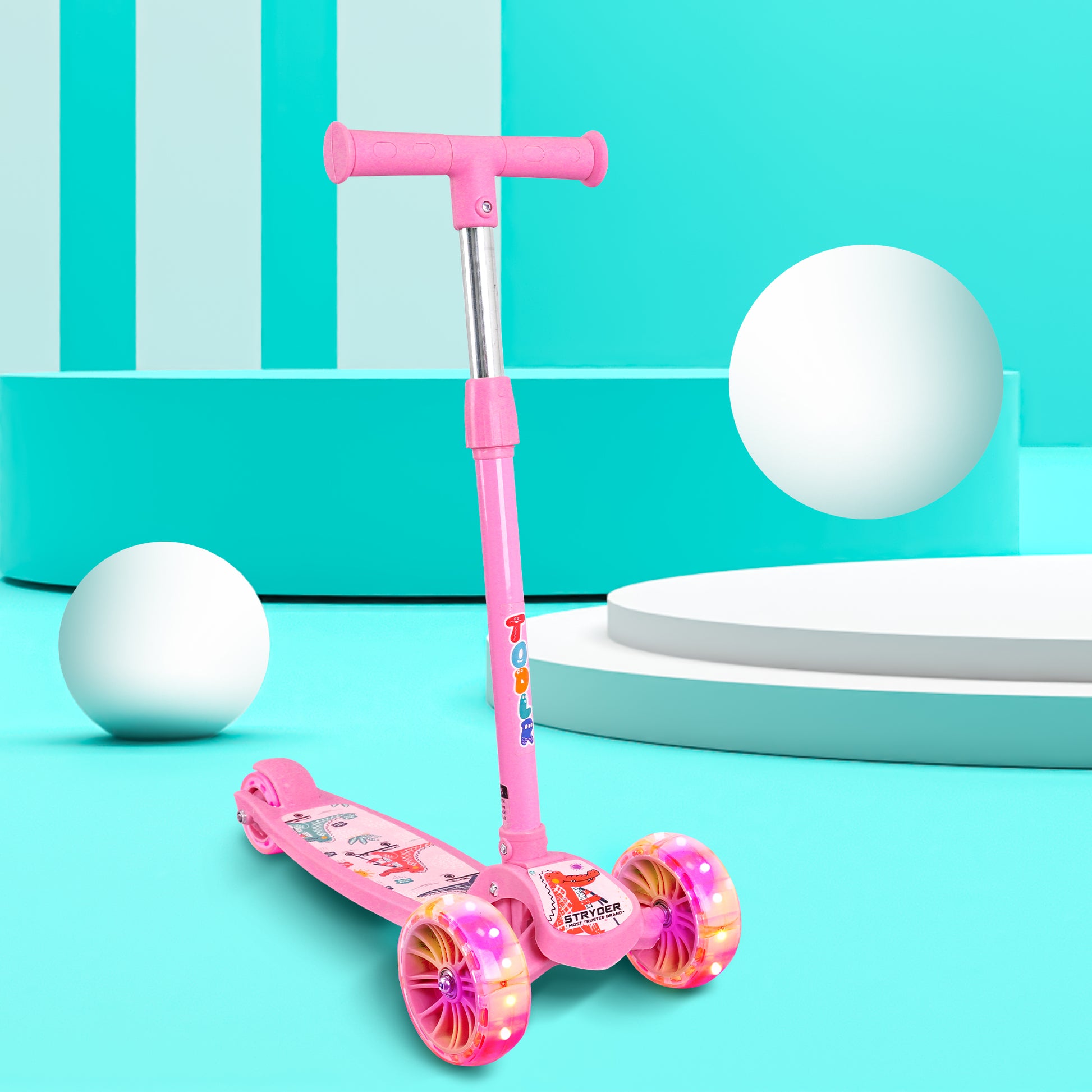 tata todlr kickscooter - pink
