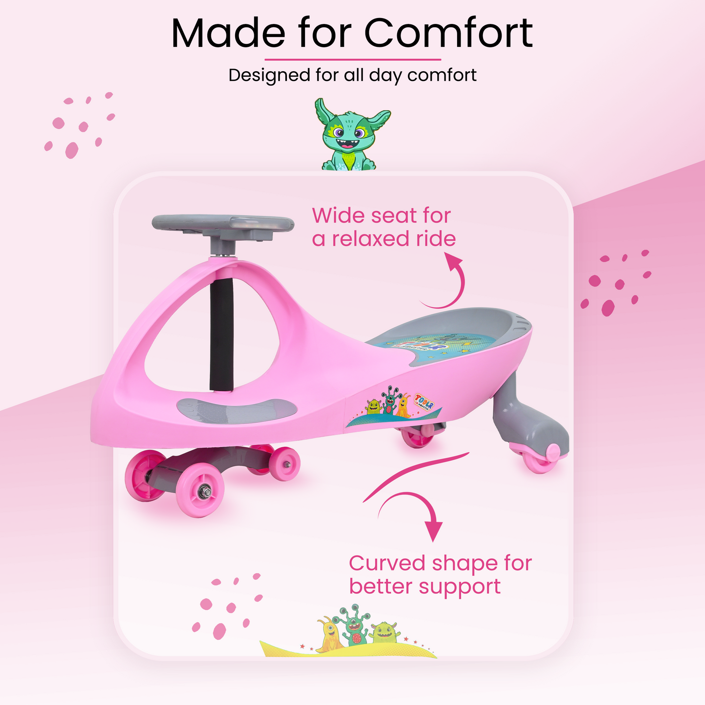 Tata Swing Car - Pink