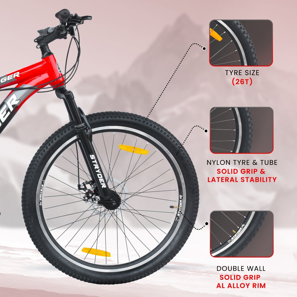 tata 26T KRUEGER 21 SPEED - red