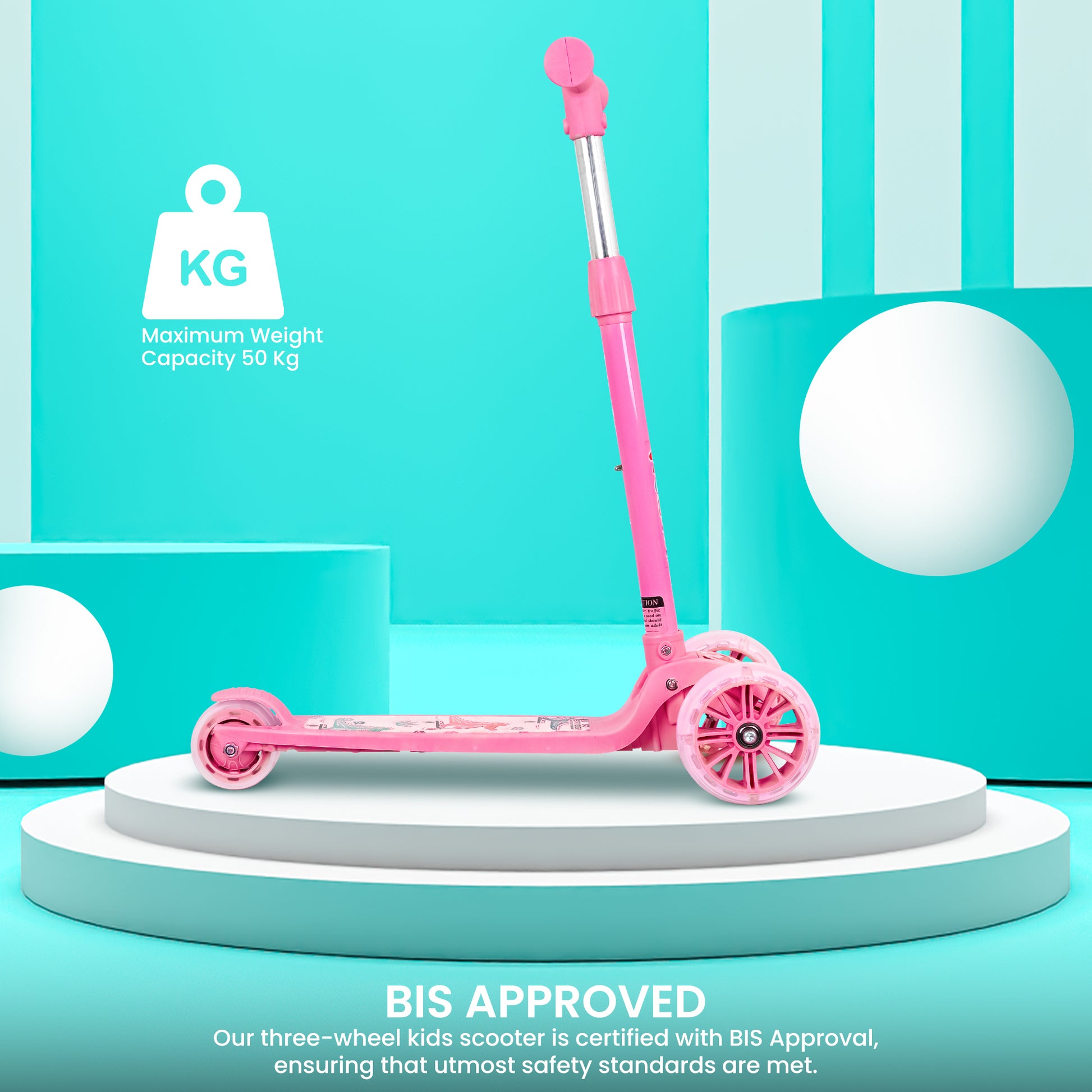 tata todlr kickscooter - pink
