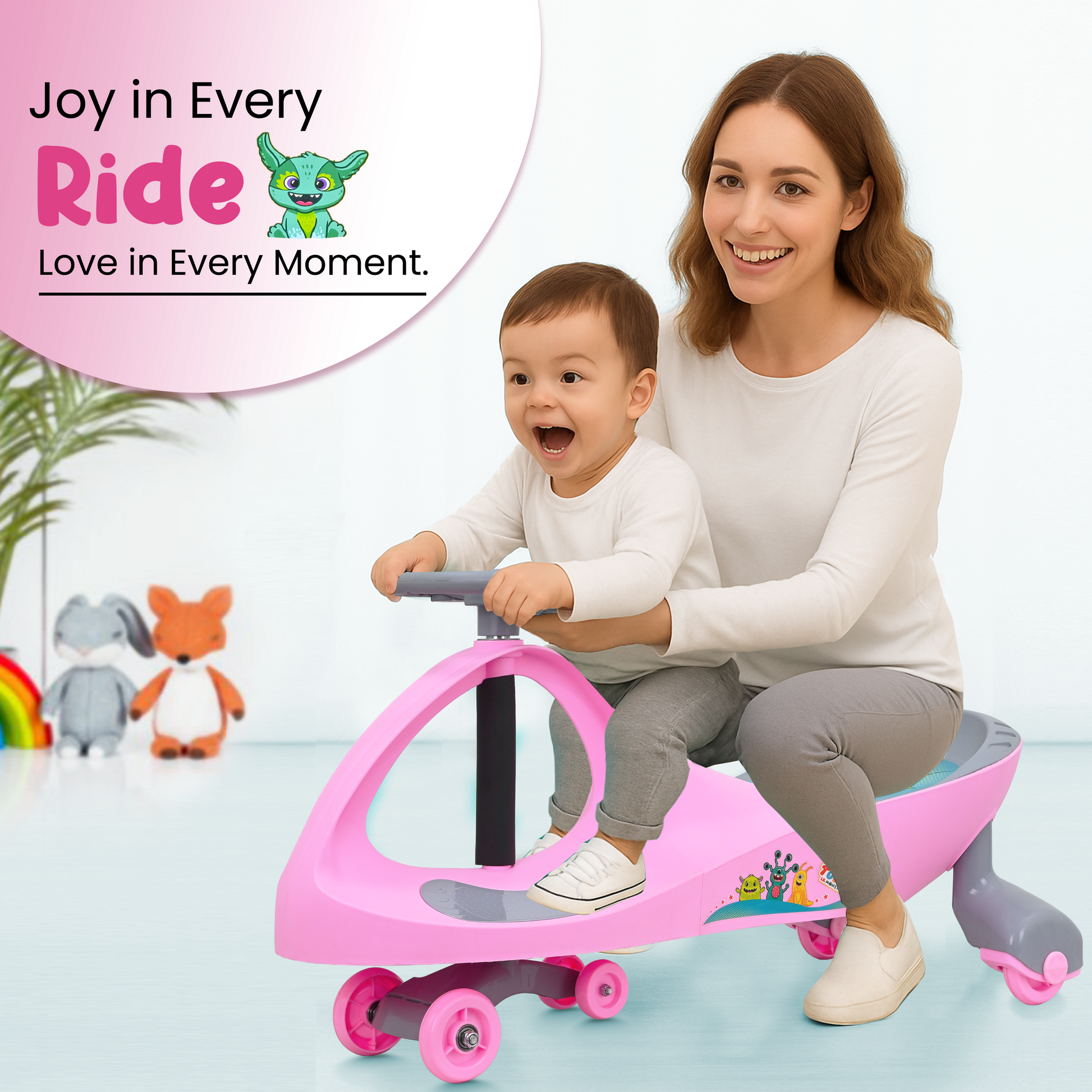 Tata Swing Car - Pink