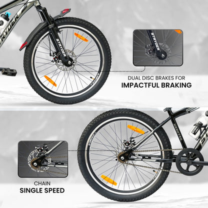 Wind Chaser MTB Bike - grey/black