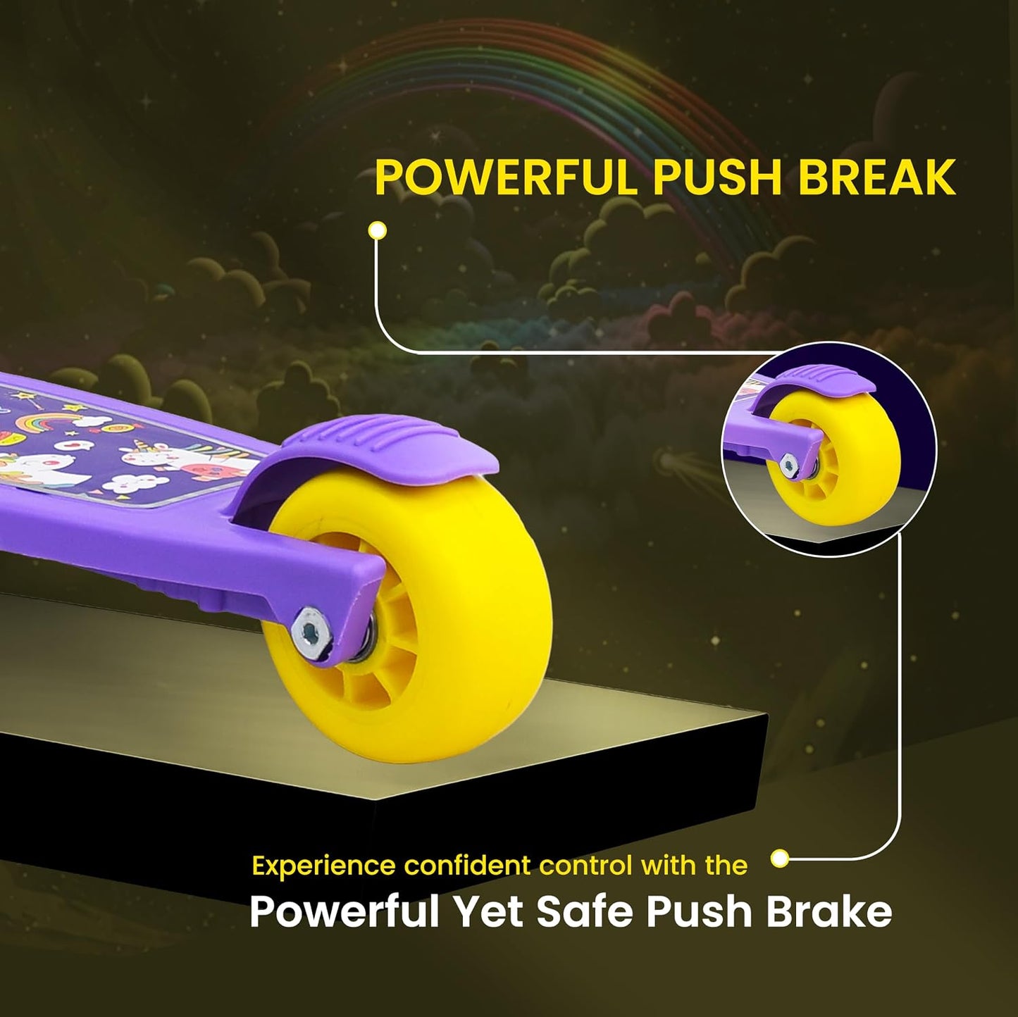 TODLR DINO Kick Scooter -Purple